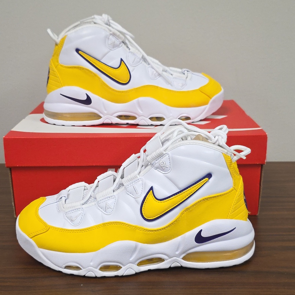 Nike Air Max Uptempo '95 White/Amarillo-Court Purple Size Men's 8.5 CK0892-102